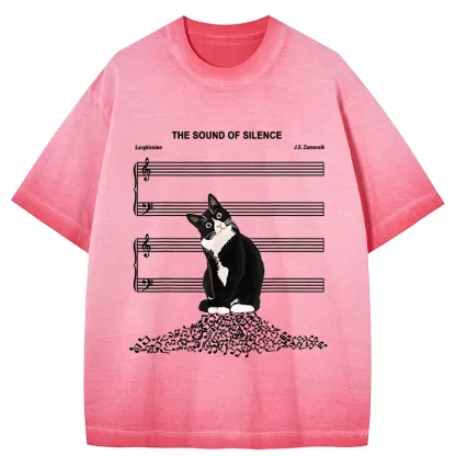 Tokyo-Tiger The Sound Of Silence Gradient Washed T-Shirt