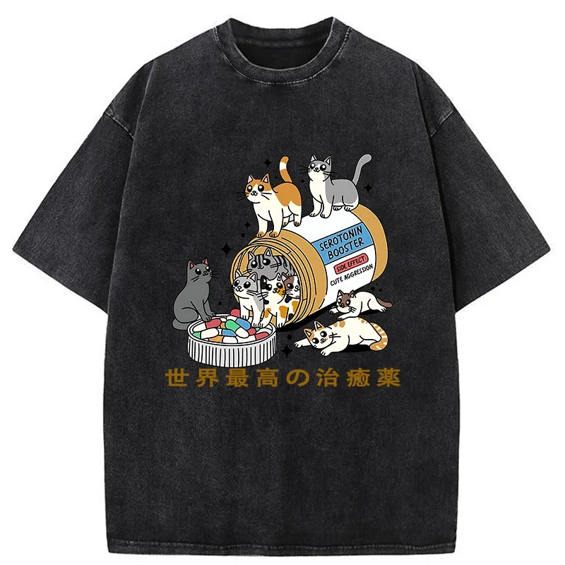 Tokyo-Tiger The Best Cure In The World Washed T-Shirt