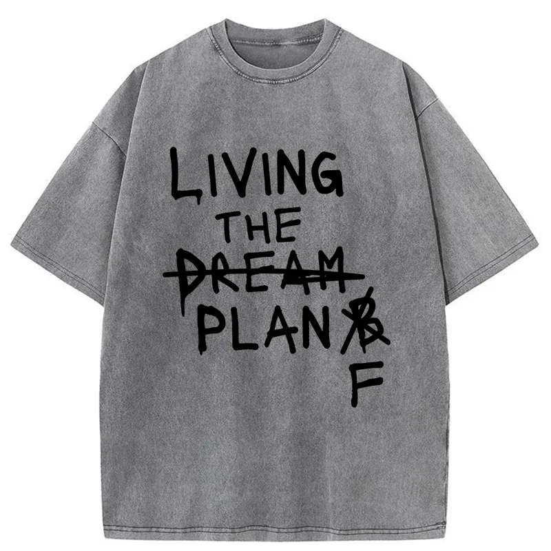 Tokyo-Tiger Dream Fails Adopt Plan F Washed T-Shirt