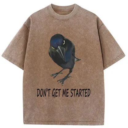 Tokyo-Tiger Angry Crow Meme Washed T-Shirt