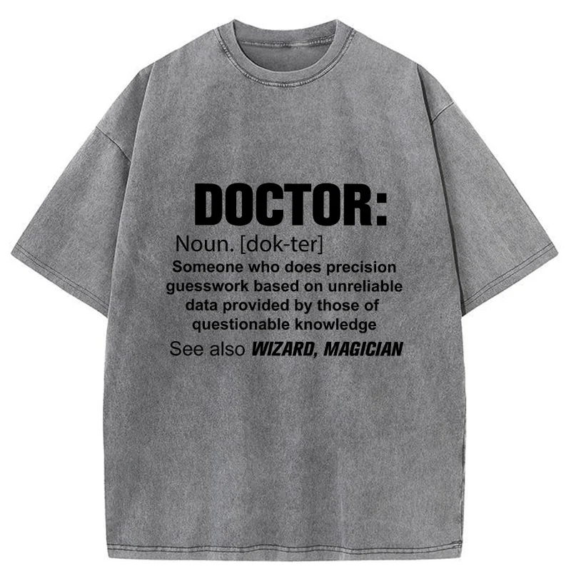 Tokyo-Tiger Doctor Funny Washed T-Shirt