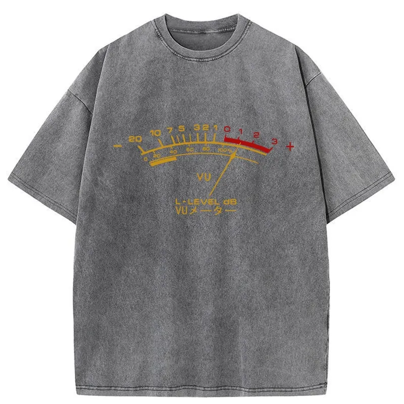 Tokyo-Tiger Volume Meter Washed T-Shirt