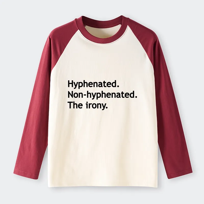 Tokyo-Tiger Hyphenated Funny Raglan Long Sleeve T-shirt