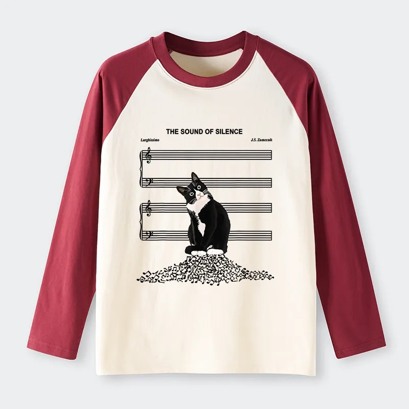 Tokyo-Tiger The Sound Of Silence Raglan Long Sleeve T-shirt