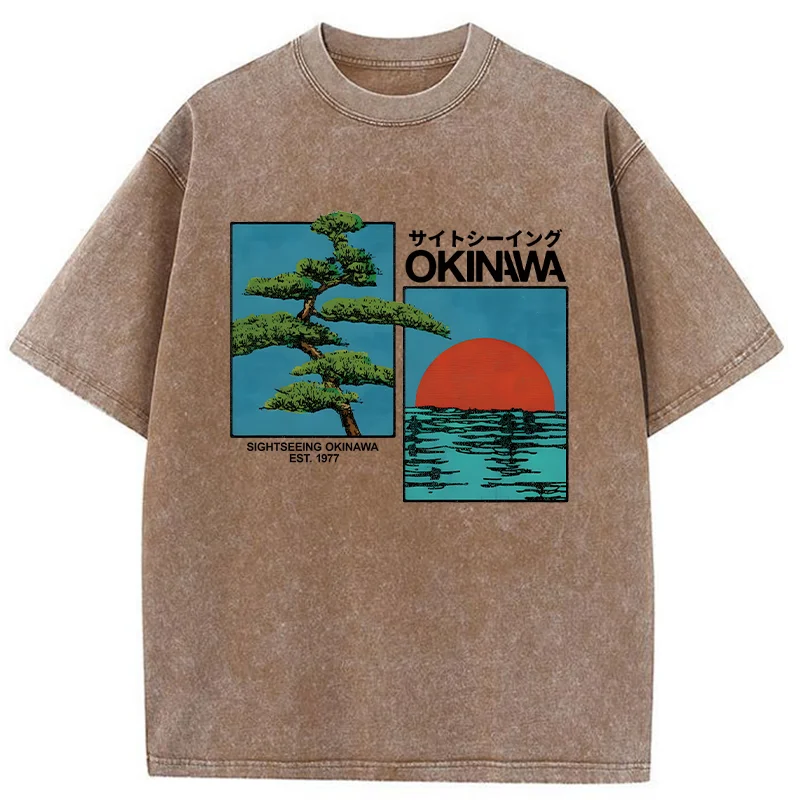 Tokyo-Tiger Japanese Bonsai Washed T-Shirt