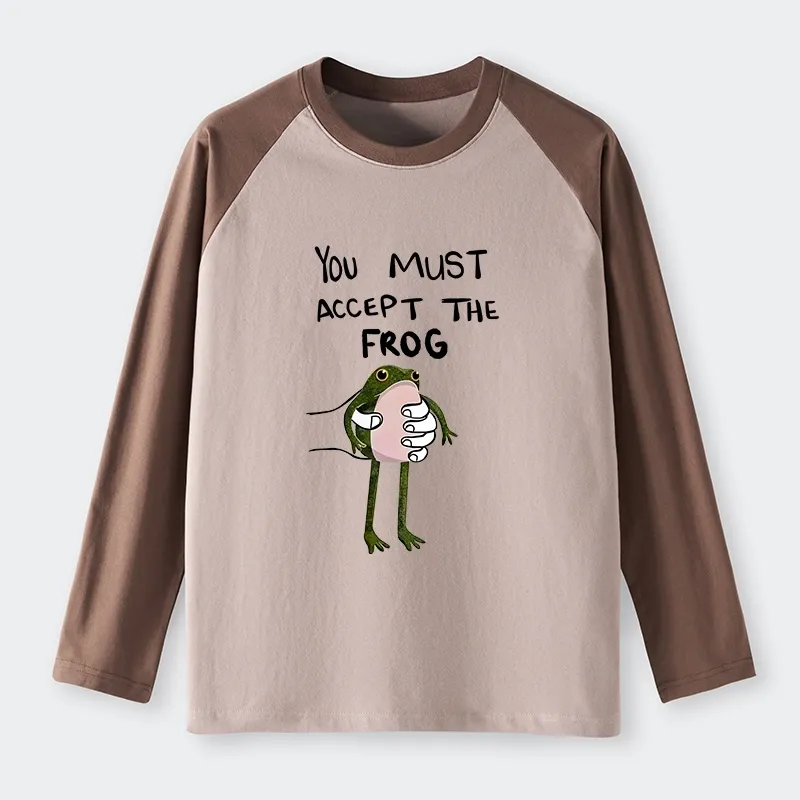 Tokyo-Tiger Accept This Frog Raglan Long Sleeve T-shirt