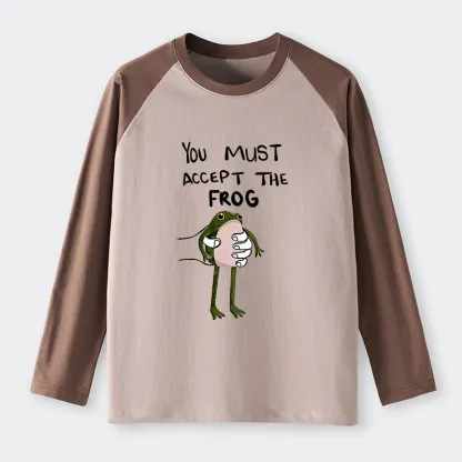 Tokyo-Tiger Accept This Frog Raglan Long Sleeve T-shirt