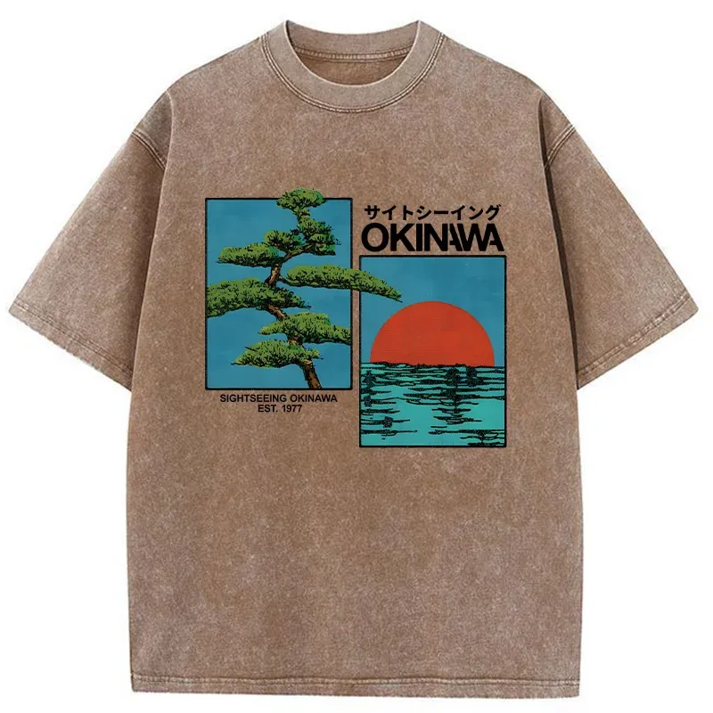 Tokyo-Tiger Japanese Bonsai Washed T-Shirt