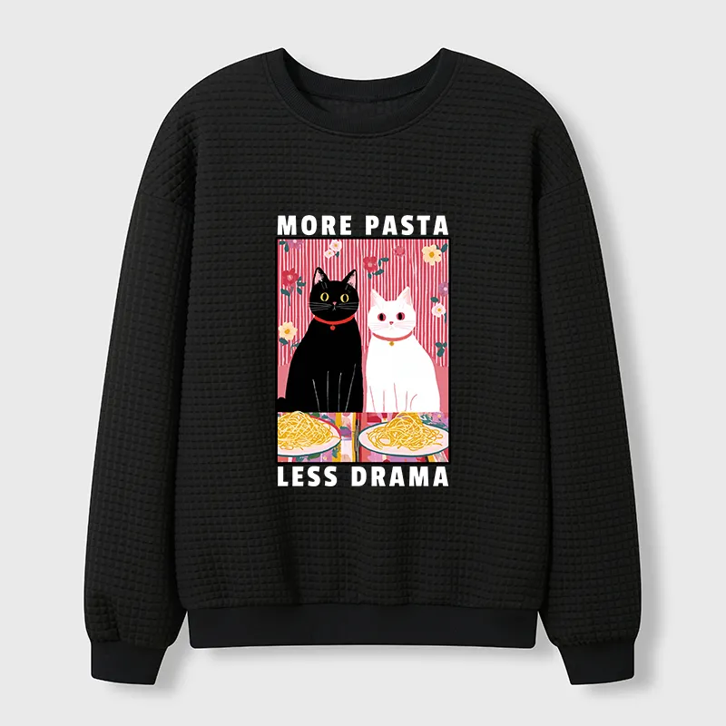 Tokyo-Tiger Love And Spaghetti Waffle Sweatshirt