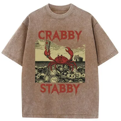 Tokyo-Tiger Angry Crab Washed T-Shirt