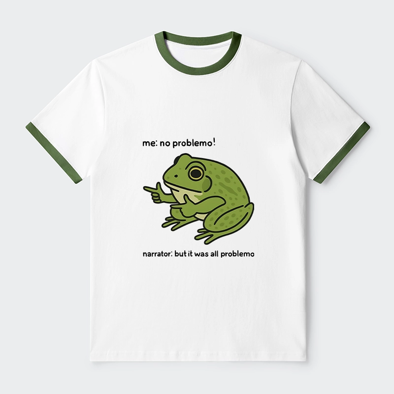 Tokyo-Tiger Stupid Frog Meme Trim T-Shirt