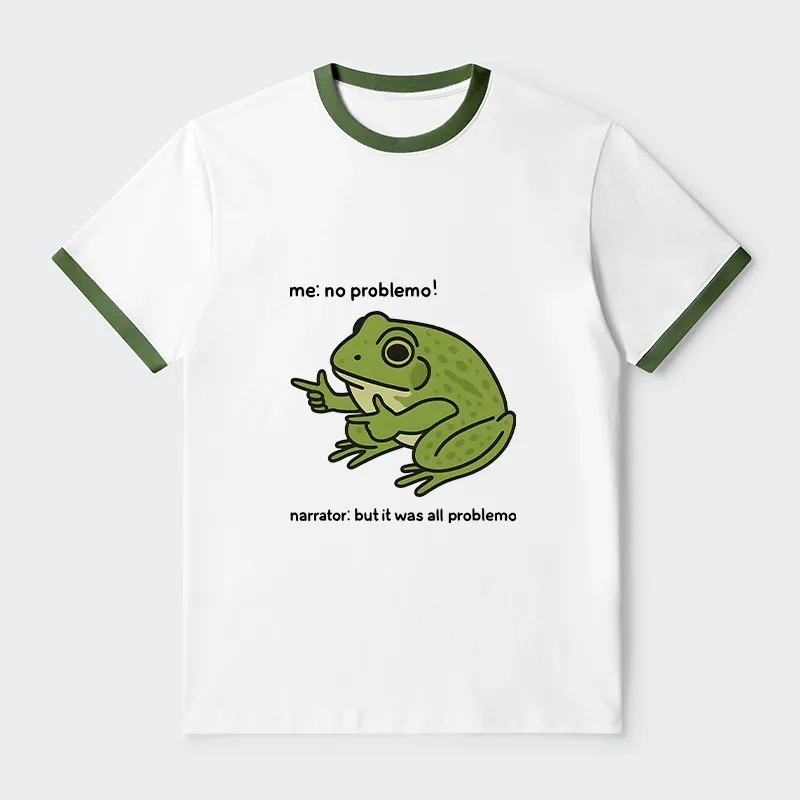 Tokyo-Tiger Stupid Frog Meme Trim T-Shirt
