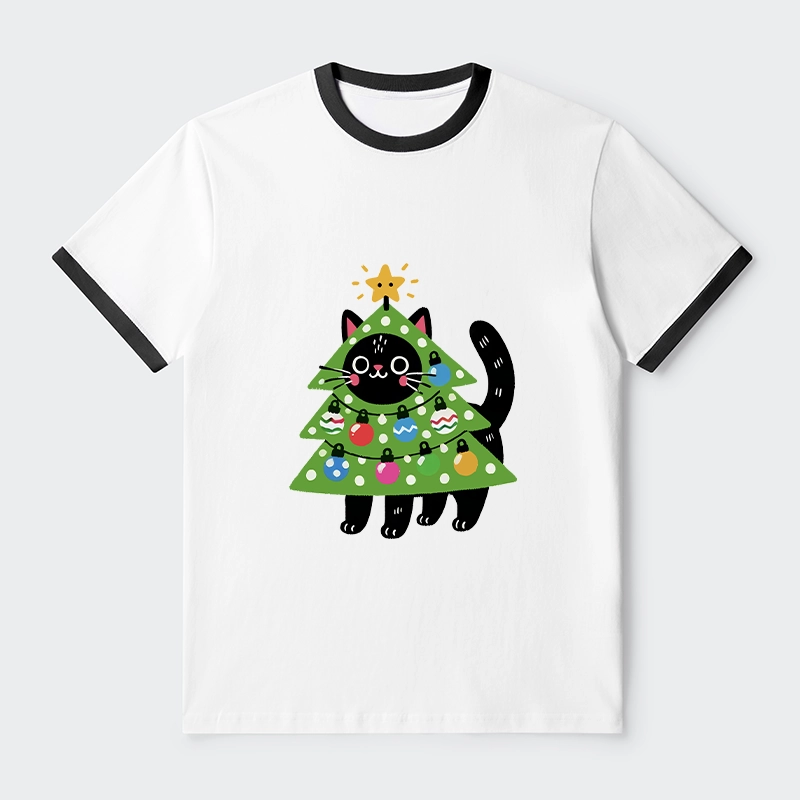 Tokyo-Tiger Christmas Tree Cat Trim T-Shirt