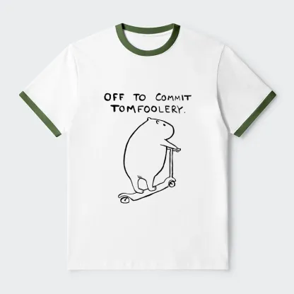 Tokyo-Tiger Capybara Is Ready To Do Something Bad Trim T-Shirt