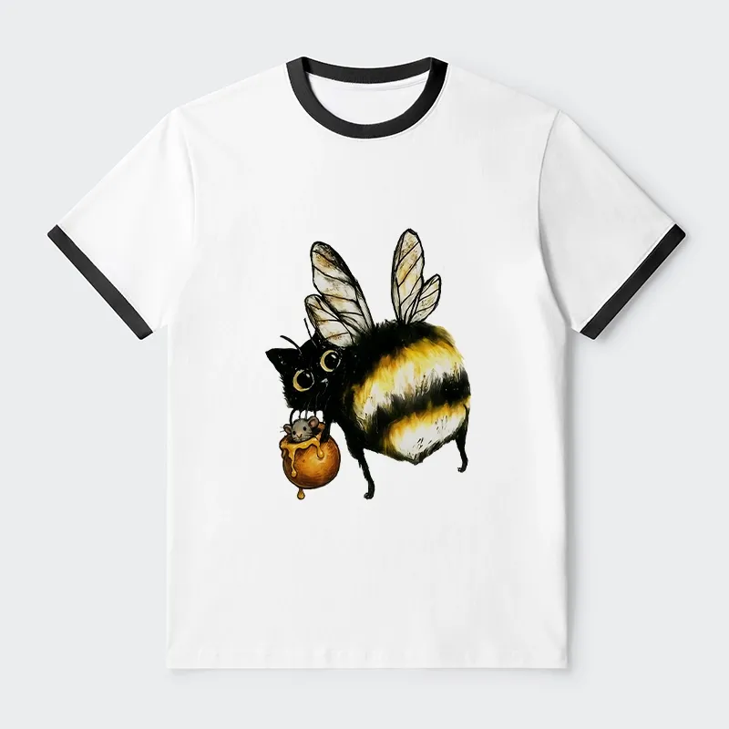 Tokyo-Tiger Cute Catbee Butt Trim T-Shirt