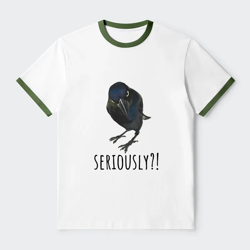 Tokyo-Tiger Raven's Question Trim T-Shirt