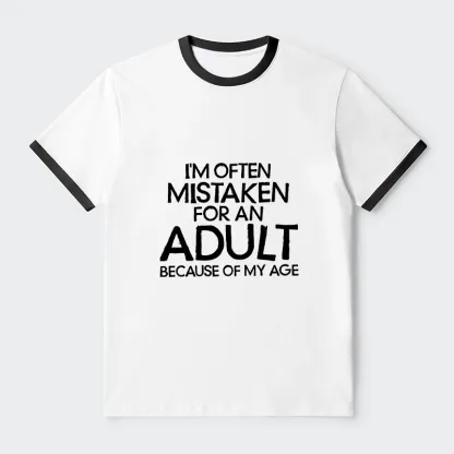 Tokyo-Tiger Old In Age But Young At Heart Trim T-Shirt