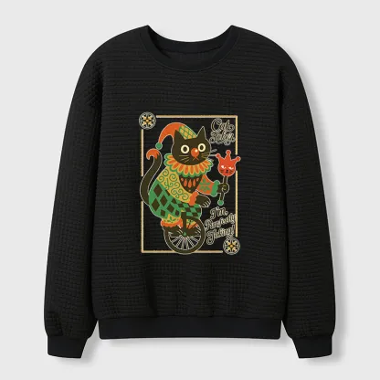 Tokyo-Tiger The Cat Joker Waffle Sweatshirt