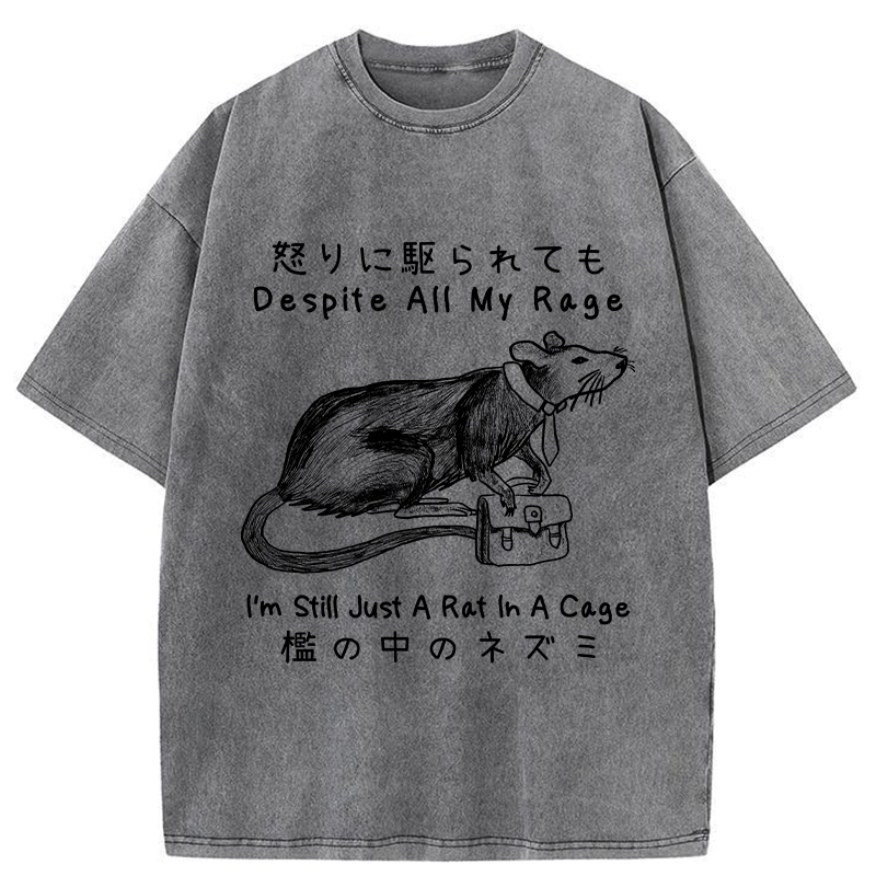 Tokyo-Tiger I'm A Rat In A Cage Washed T-Shirt