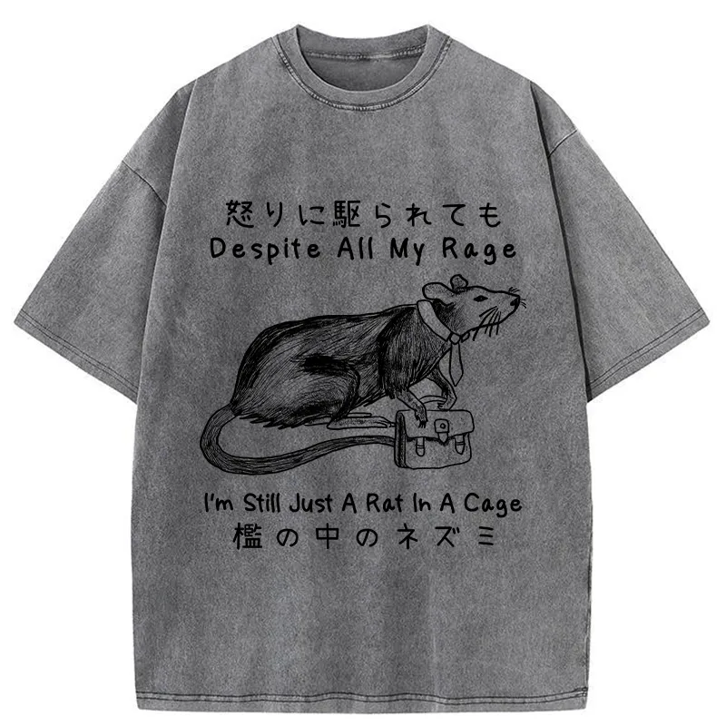 Tokyo-Tiger I'm A Rat In A Cage Washed T-Shirt