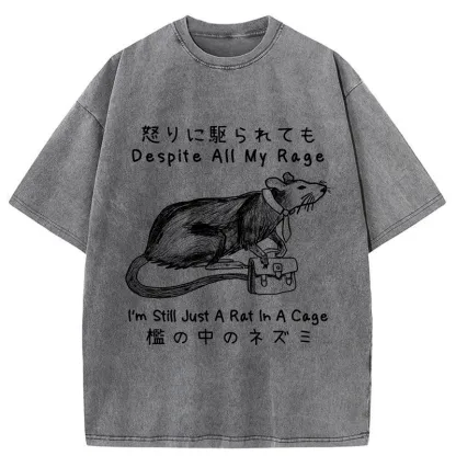 Tokyo-Tiger I'm A Rat In A Cage Washed T-Shirt