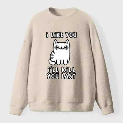 Tokyo-Tiger Cats And Humans Have A Love-hate Relationship Fuzzy Sweatshirt