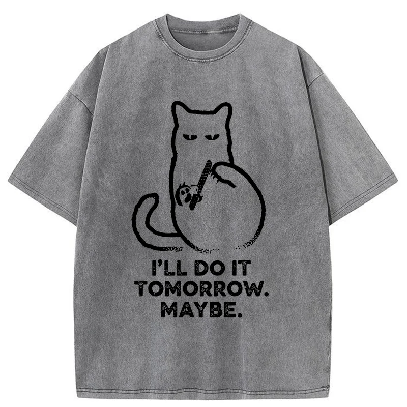 Tokyo-Tiger Do It Tomorrow Washed T-Shirt