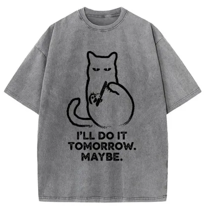 Tokyo-Tiger Do It Tomorrow Washed T-Shirt