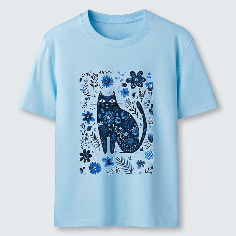 Tokyo-Tiger A Cat Among Flowers Classic T-Shirt