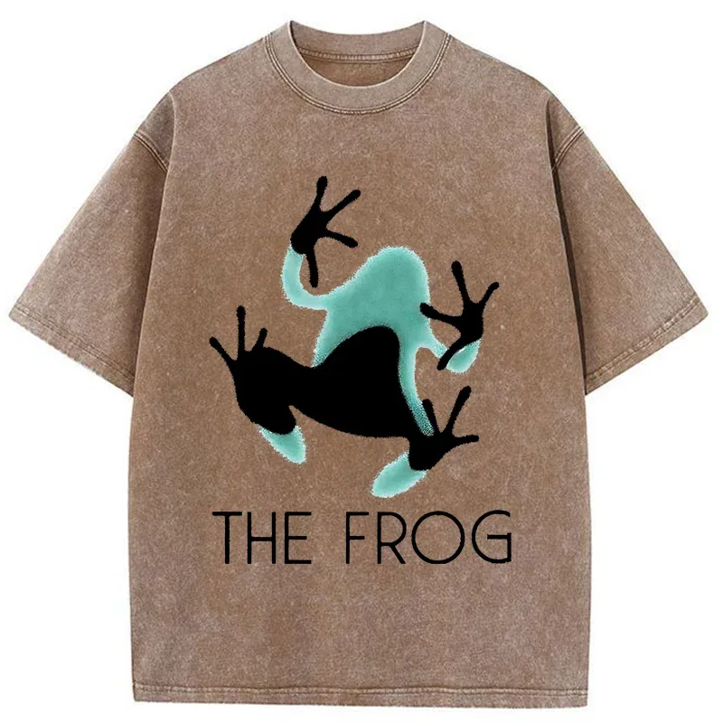 Tokyo-Tiger Frog Lying On Clothes Washed T-Shirt