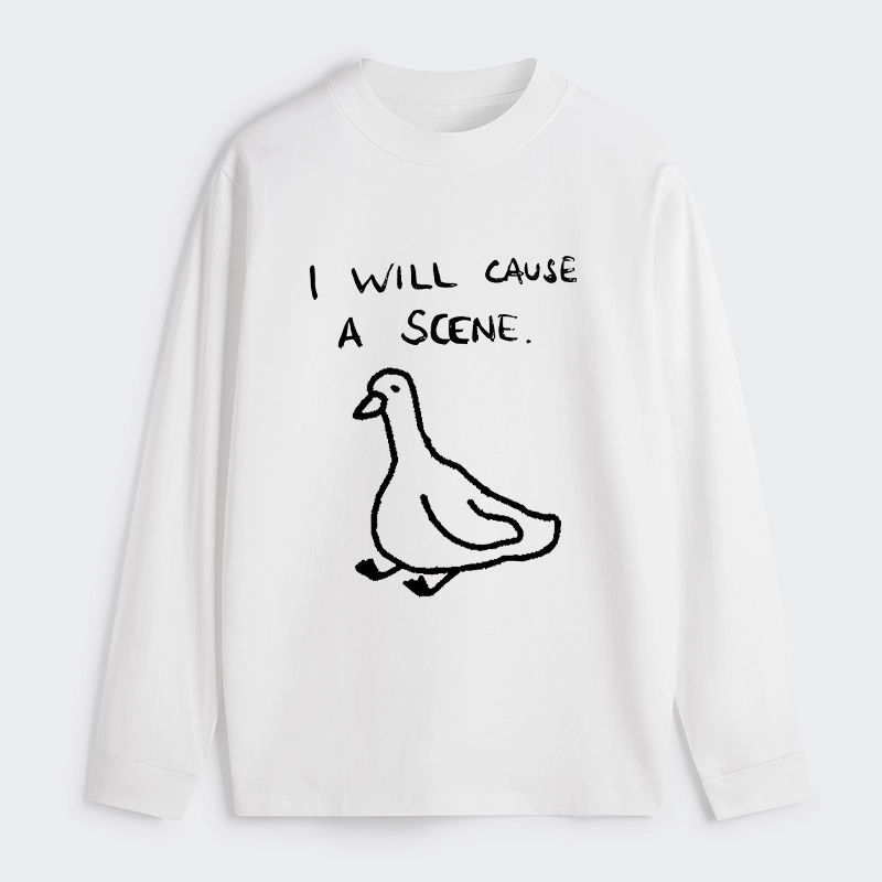 Tokyo-Tiger Stupid Goose Funny Japan Retro Classic Long Sleeve T-Shirt