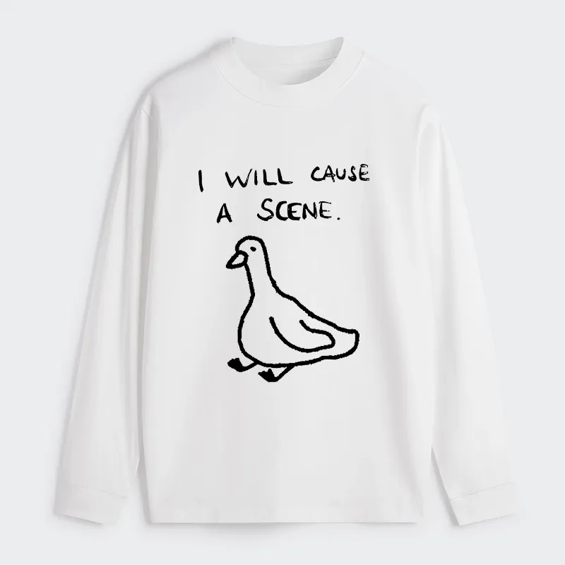 Tokyo-Tiger Stupid Goose Funny Japan Retro Classic Long Sleeve T-Shirt