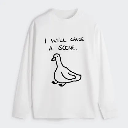 Tokyo-Tiger Stupid Goose Funny Japan Retro Classic Long Sleeve T-Shirt