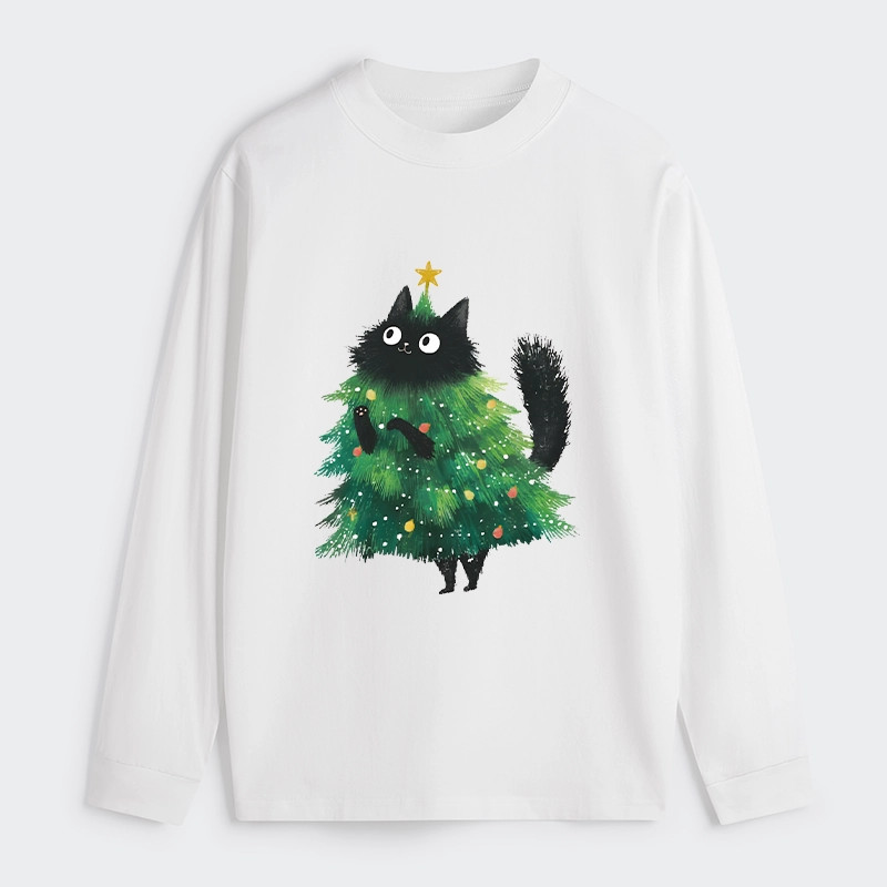 Tokyo-Tiger Christmas Tree Cat Japan Classic Long Sleeve T-Shirt