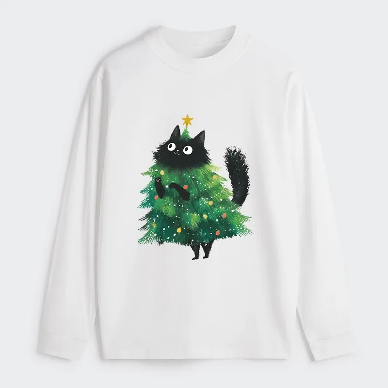 Tokyo-Tiger Christmas Tree Cat Japan Classic Long Sleeve T-Shirt
