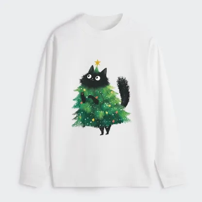 Tokyo-Tiger Christmas Tree Cat Japan Classic Long Sleeve T-Shirt