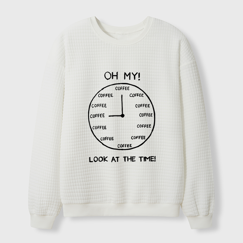 Tokyo-Tiger Coffee Time Waffle Sweatshirt