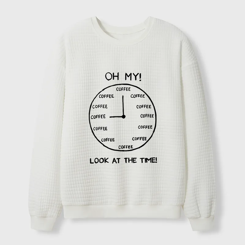 Tokyo-Tiger Coffee Time Waffle Sweatshirt