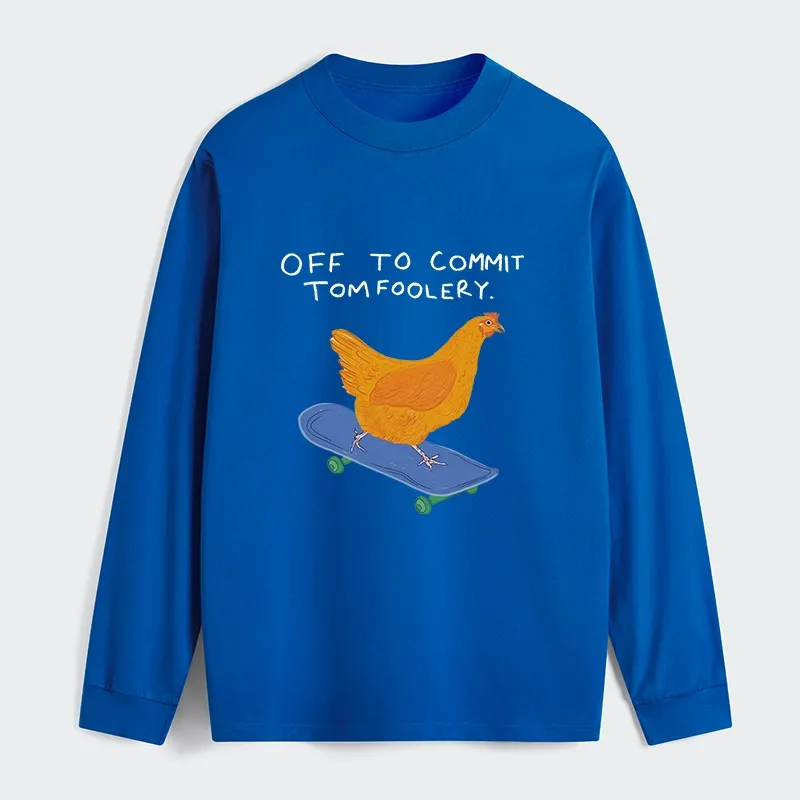 Tokyo-Tiger Chicken Was About To Do Something Bad Classic Long Sleeve T-Shirt