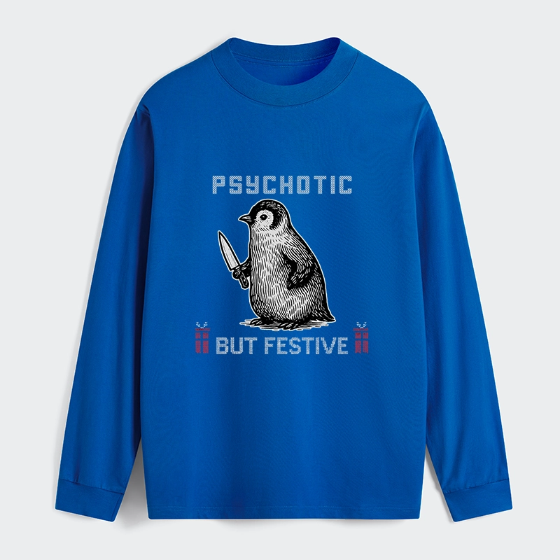 Tokyo-Tiger Overstimulated but Festive Christmas Classic Long Sleeve T-Shirt