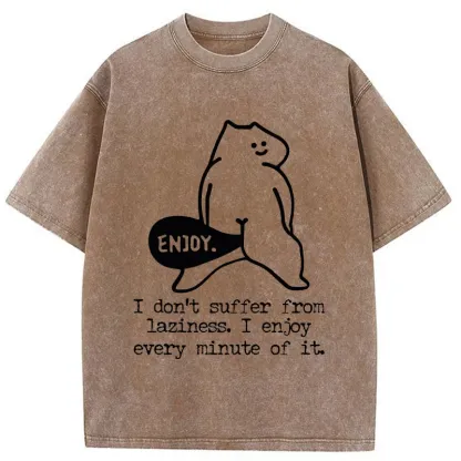 Tokyo-Tiger Enjoy Every Minute Washed T-Shirt