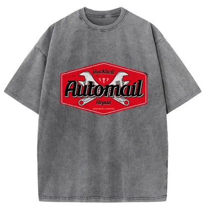 Tokyo-Tiger Rockbell Automail Japanese Washed T-Shirt