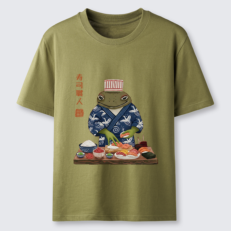 Tokyo-Tiger Frog Sushi Chef Classic T-Shirt