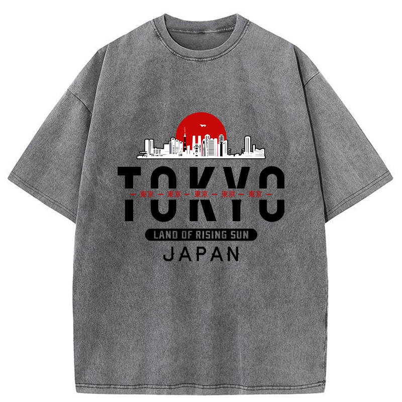 Tokyo-Tiger Tokyo Sunrise Washed T-Shirt