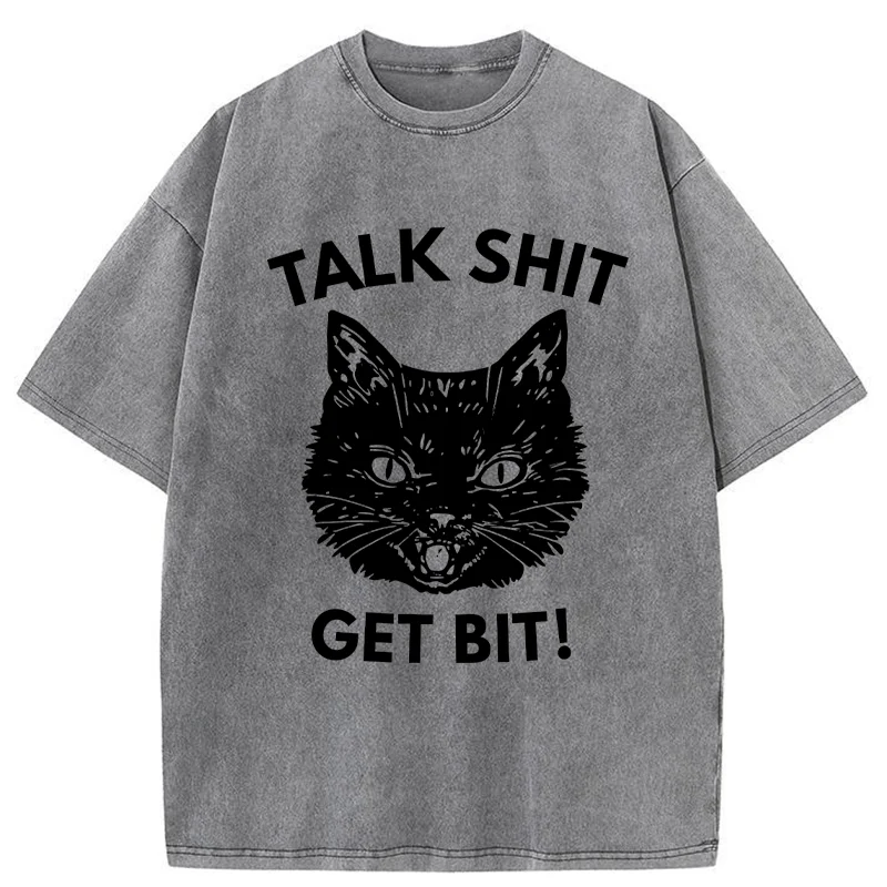 Tokyo-Tiger Consequences Of Talking Nonsense Washed T-Shirt