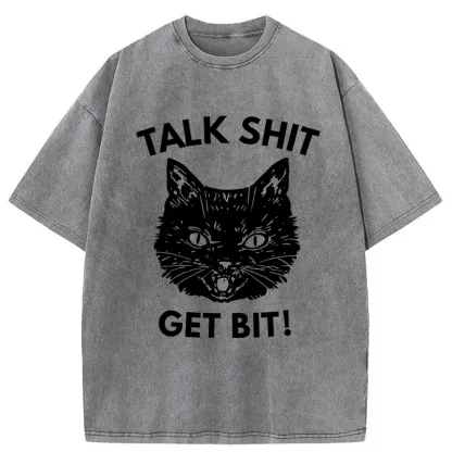 Tokyo-Tiger Consequences Of Talking Nonsense Washed T-Shirt