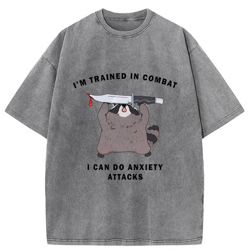 Tokyo-Tiger Coping With Anxiety Washed T-Shirt