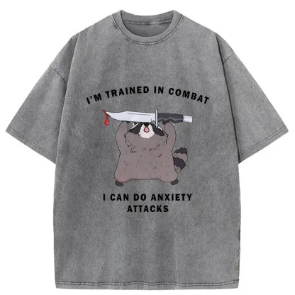 Tokyo-Tiger Coping With Anxiety Washed T-Shirt