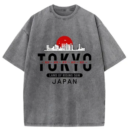 Tokyo-Tiger Tokyo Sunrise Washed T-Shirt