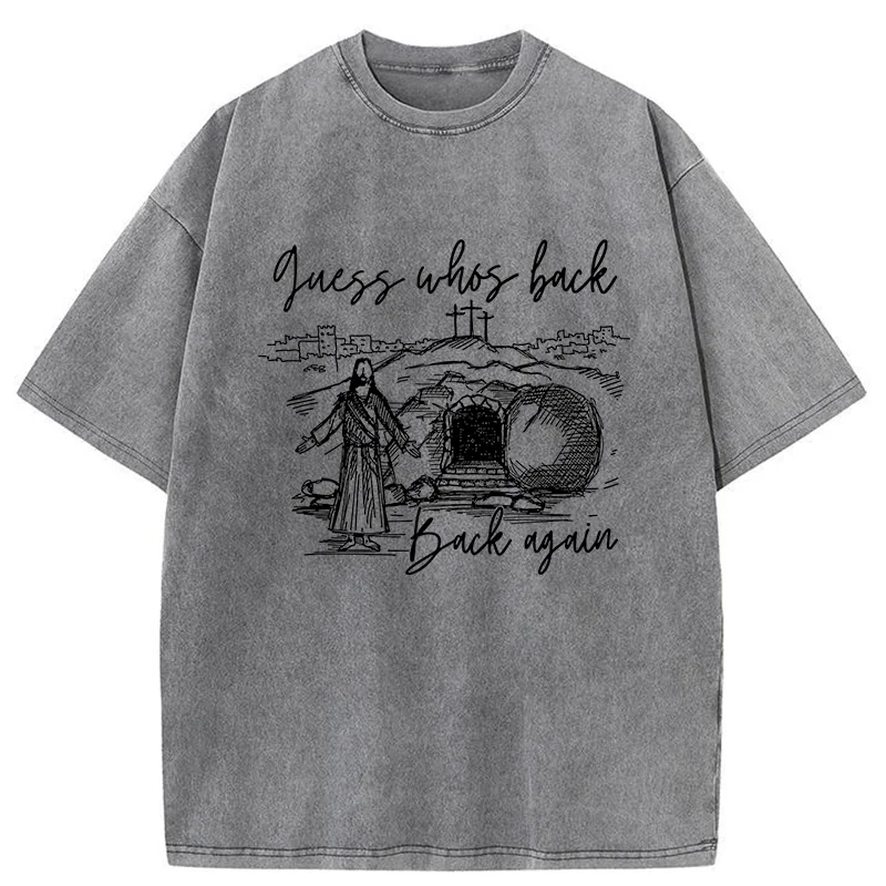 Tokyo-Tiger Funny Jesus Washed T-Shirt